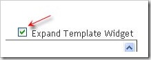 expand template widget