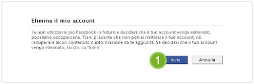 Cancellarsi da Facebook