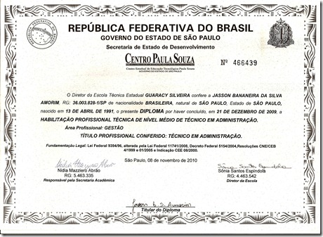 Curso de adm no senai