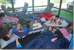 July camp porch bedroom
