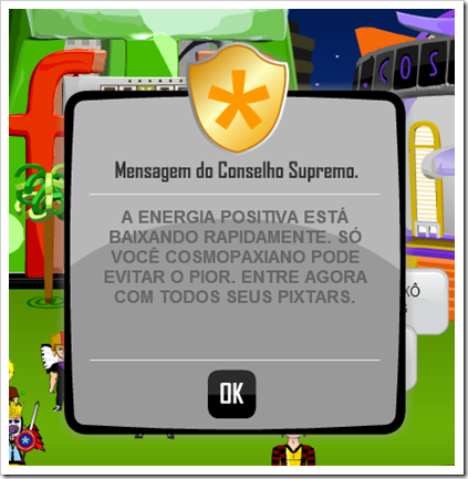 Mensagem do CS