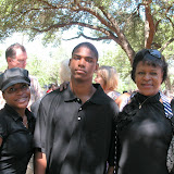 Eman with his sister and mom.