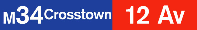 M34: Crosstown: 12th Avenue.