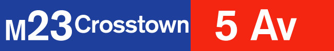 M23: Crosstown: Fifth Avenue.