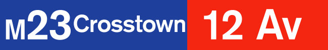 M23: Crosstown: 12th Avenue.
