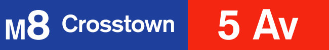 M8: Crosstown: Fifth Avenue.