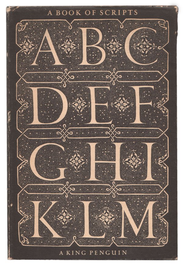 [A+Book+of+Scripts+by+Alfred+Farbank,+cover+by+Jan+Tschichold+for+King+Penguin,+1949.jpg]