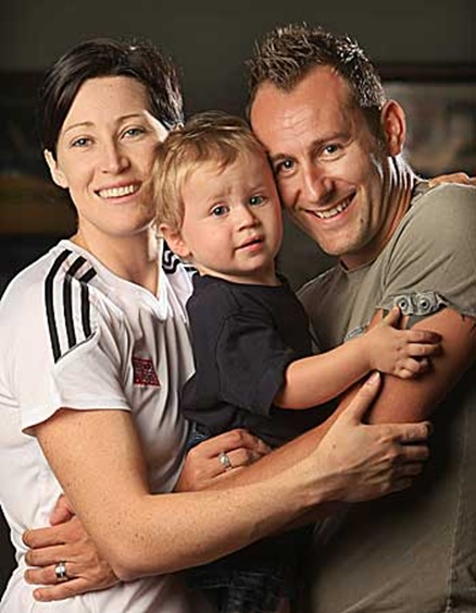 Jana Rawlinson, su esposo Chris Rawlinson y su hija