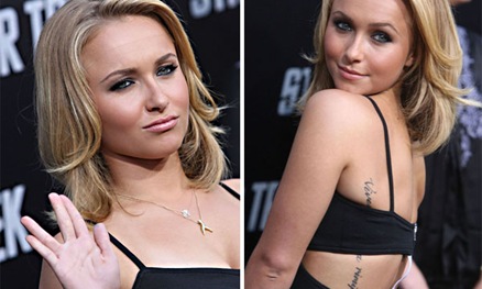 Hayden Panettiere y su tatuaje
