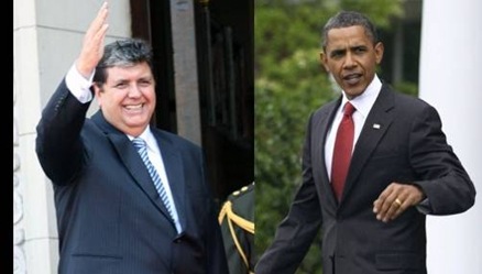 Presidentes: Alan Garc&iacute;a de Pe&uacute; y Barack Obama de EE.UU