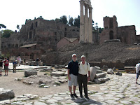 Father and Son and Caligula's Palace (way in the back on the hill)