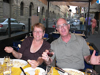 Mom and Dad Mills.  Dinner in Florence (day 1)