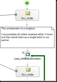 Example of inline annotation in orchestration