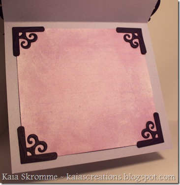 inside card corners spellbinders card purple