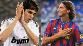 Kaka e Ibrahimovic ausentes en el cl&aacute;sico espa&ntilde;ol
