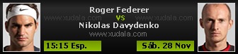 Roger Federer vs Nikolas Davydenko
