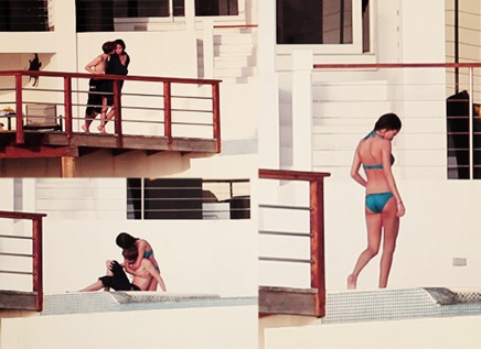 Justin Bieber besando a Selena Gomez