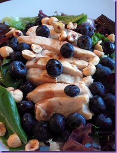 Chicken Blueberry and Hazelnut Salad