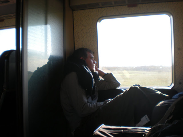 On the train destined for Stockholm, Sweden on Nov. 1, 2008. On the train destined for Stockholm, Sweden