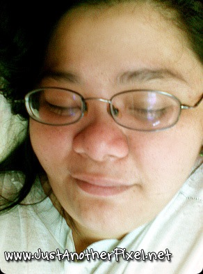 Mai wearing my eyeglasses