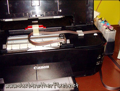 Printer converted to CISS