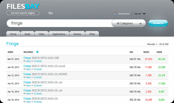 FilesBay Torrent Search