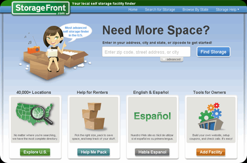 Storage Front Self Storage search