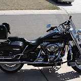 My bike right after adding the tour pack on the back and the saddle bag guard rails. My bike right after adding the tour pack on the back and the saddle bag guard rails.