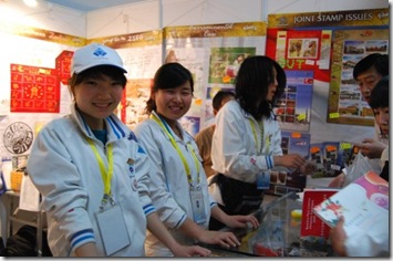 Volunteer at Pos Indonesia Booth