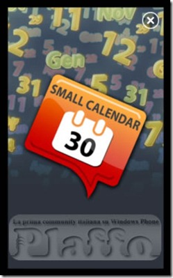 small calendar