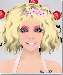 Pink burlesque face