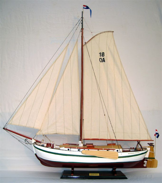 Groene draeck scheepsmodel