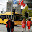 Busses in Bergen the 17th of May, they have a text that said "Congratulations"