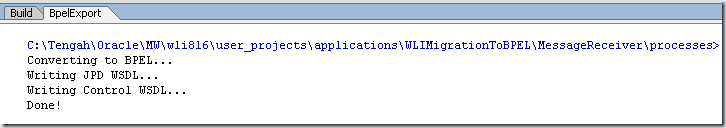bpelConversionDone bpelConversionDone