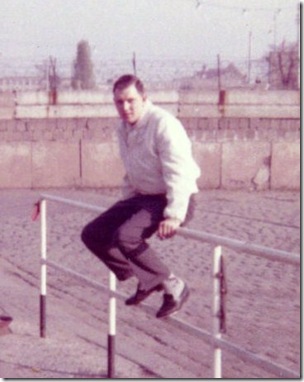 THE BERLIN WALL BEHIND ME