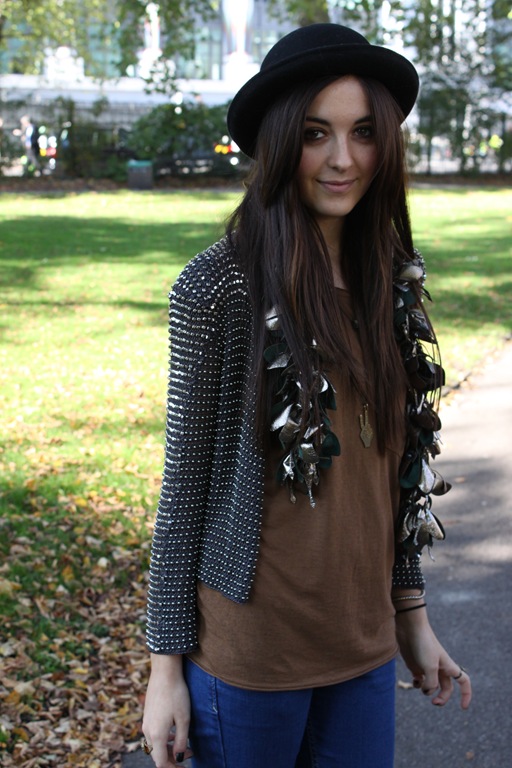 ASOS Marketplace image of a girl wearing a Natalie Brown Necklace ASOS Marketplace image of a girl wearing a Natalie Brown Necklace