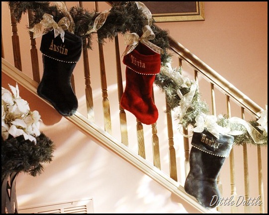 stockings hung by the stairwell