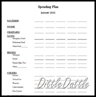 Monthly Spending Plan