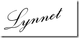 Lynnet's blog signiture Lynnet's blog signiture