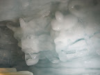 Scary faces at the ice pavillion!