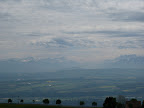 Stunning view of the Alps from the top of Jura