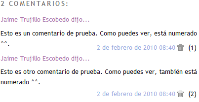 Numerando los comentarios del blog Numerando los comentarios del blog, numerar los comentarios en blogger.