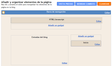 Comprueba que el elemento Cabecera que contenía el título de tu blog ha cambiado por un gadget HTML-Javascript Trucos blogger y ayuda blogger