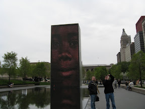 check the face in the water