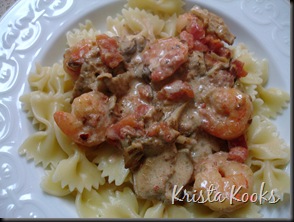 Seafood Pasta with Sherry Tomato Cream Sauce 5 Seafood Pasta with Sherry Tomato Cream Sauce 5