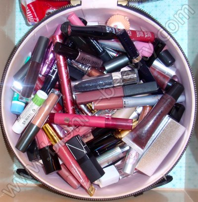 Bionic Beauty's lip color, lipstick, gloss, and balm storage tote