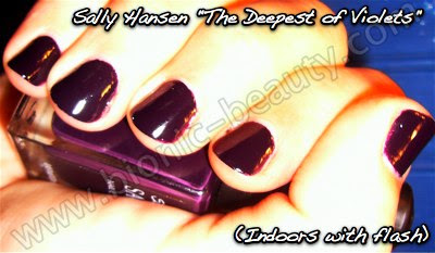 Sally Hansen nail polish in The Deepest of Violets