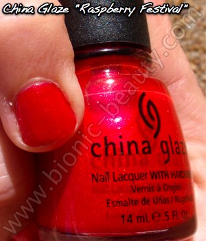 China Glaze Summer Days 2009 nail polish in Raspberry Festival