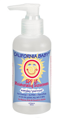 California Baby Everyday Sunscreen lotion in SPF 18