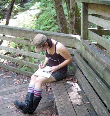Bionic Beauty at Devil's Millhopper park - Moleskine journals